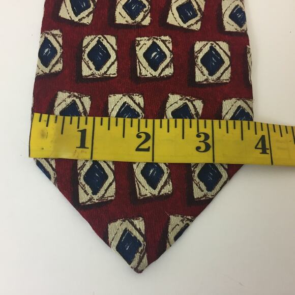 Lands' End MEN'S TIE CASUAL RED SILK MADE IN USA Business Casual Bundle OF 3 - Picture 6 of 10